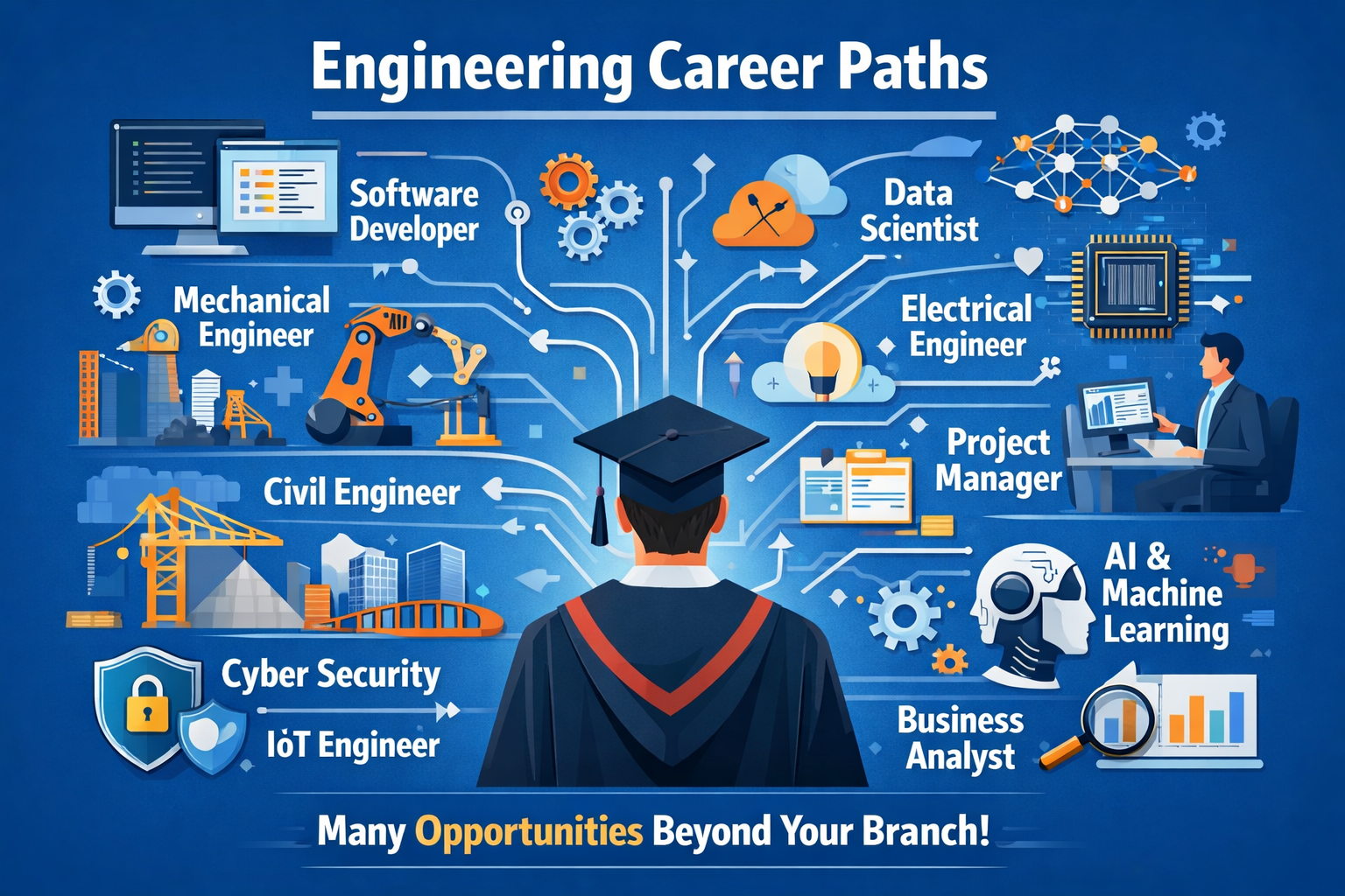 Engineering career cheat sheet: Roles you can pursue after your branch